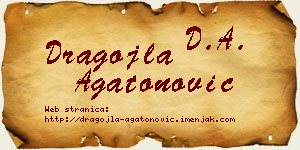 Dragojla Agatonović vizit kartica